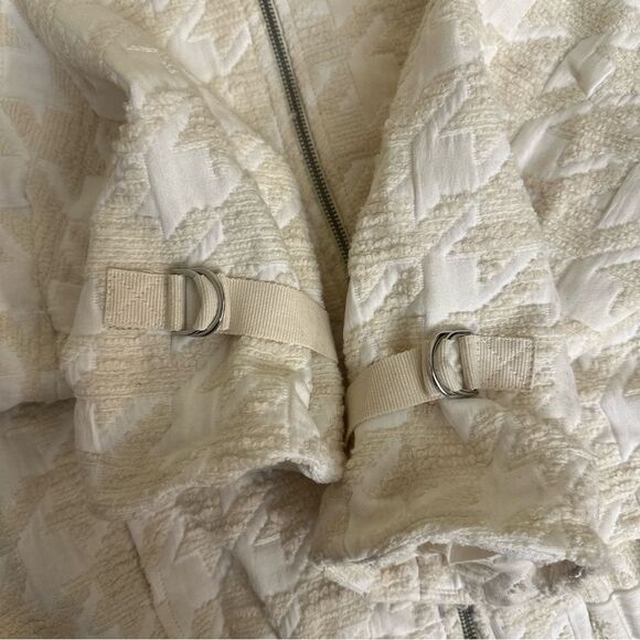 ZARA Vintage Quilted Cream Sherpa Jacket NWT - Picture 13 of 15